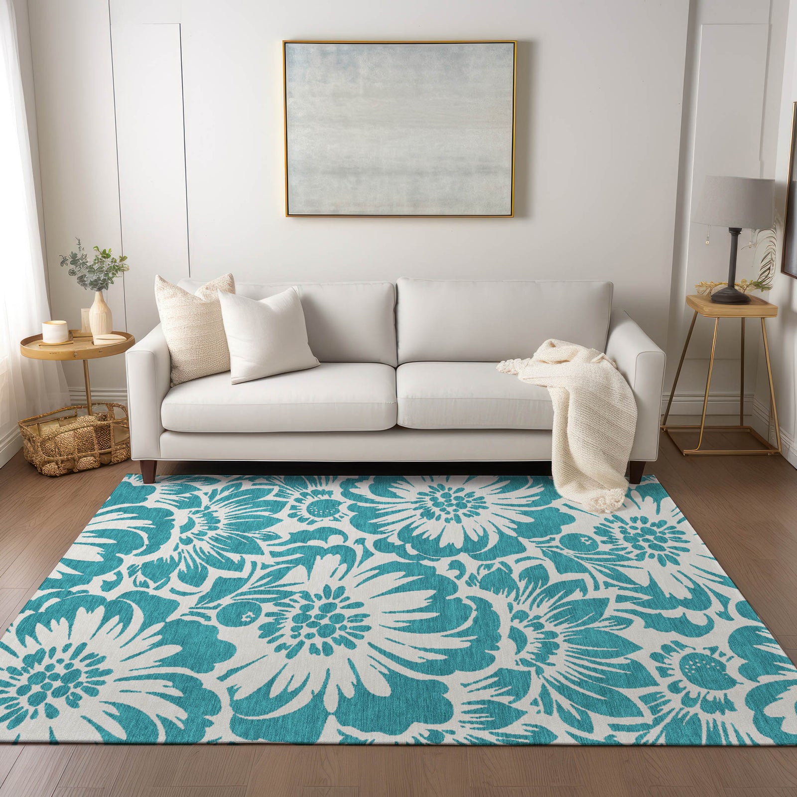 Chantille ACN551 Teal Rug