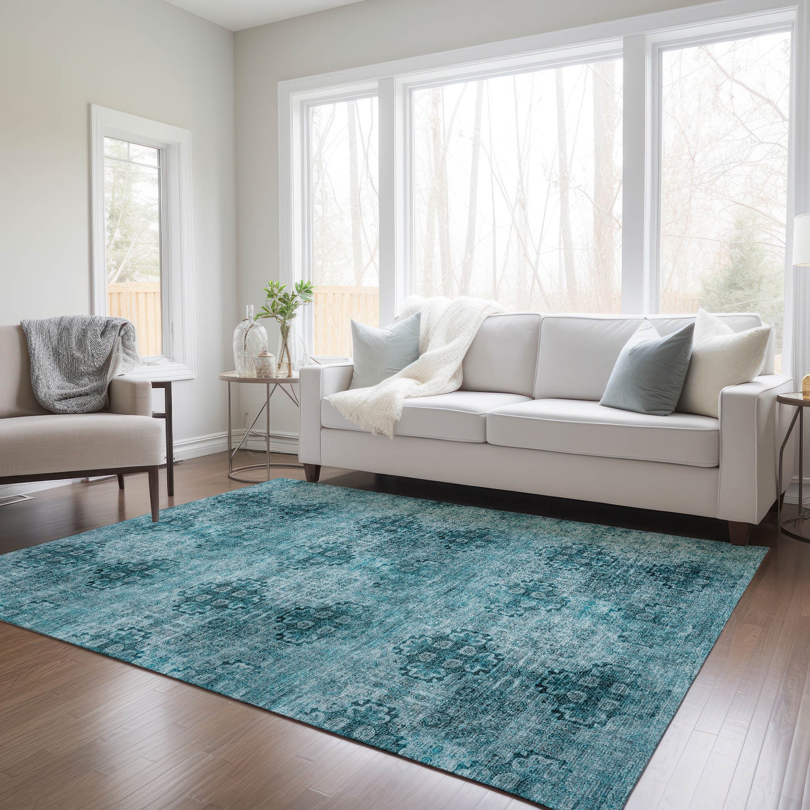 Chantille ACN557 Teal Rug