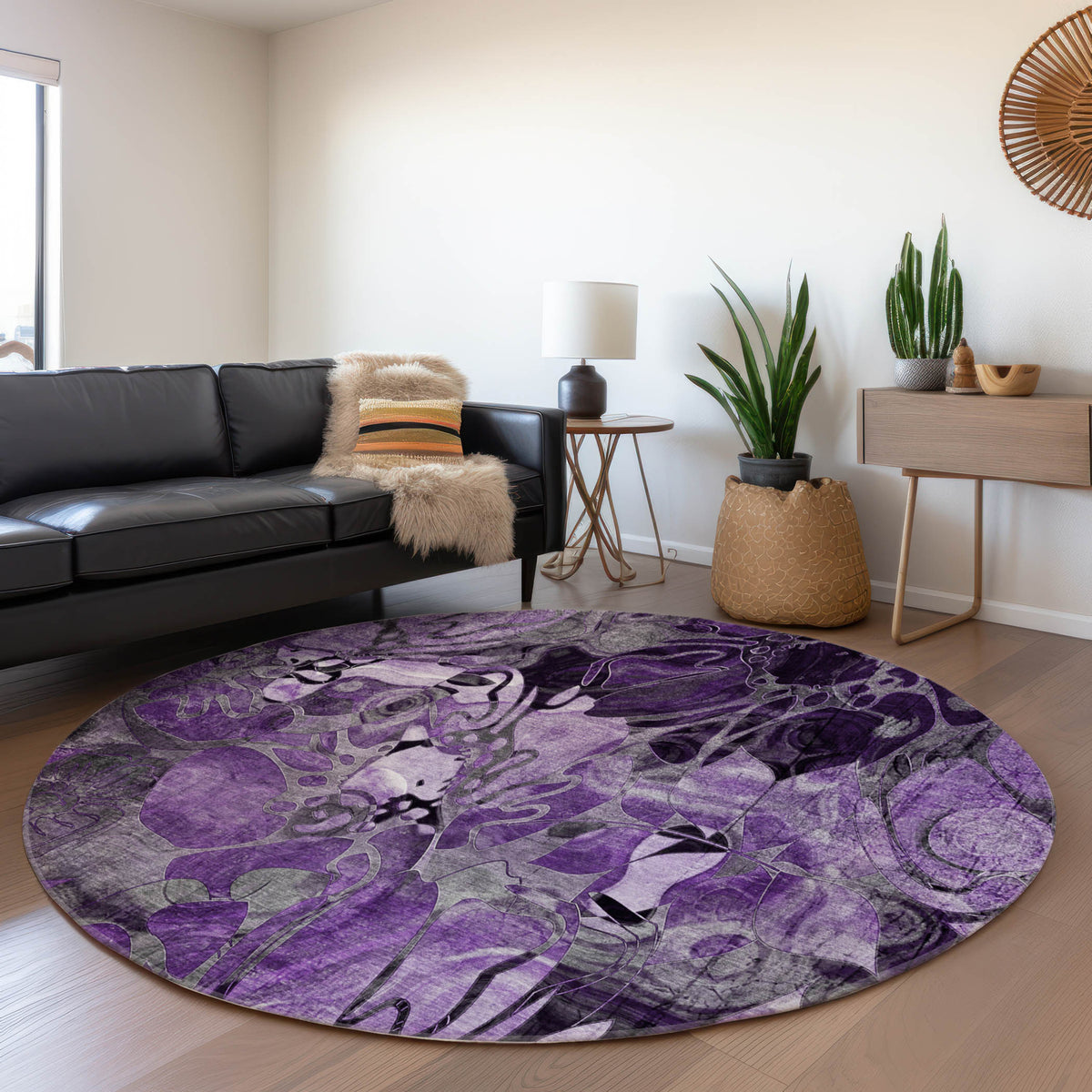 Chantille ACN558 Purple Rug