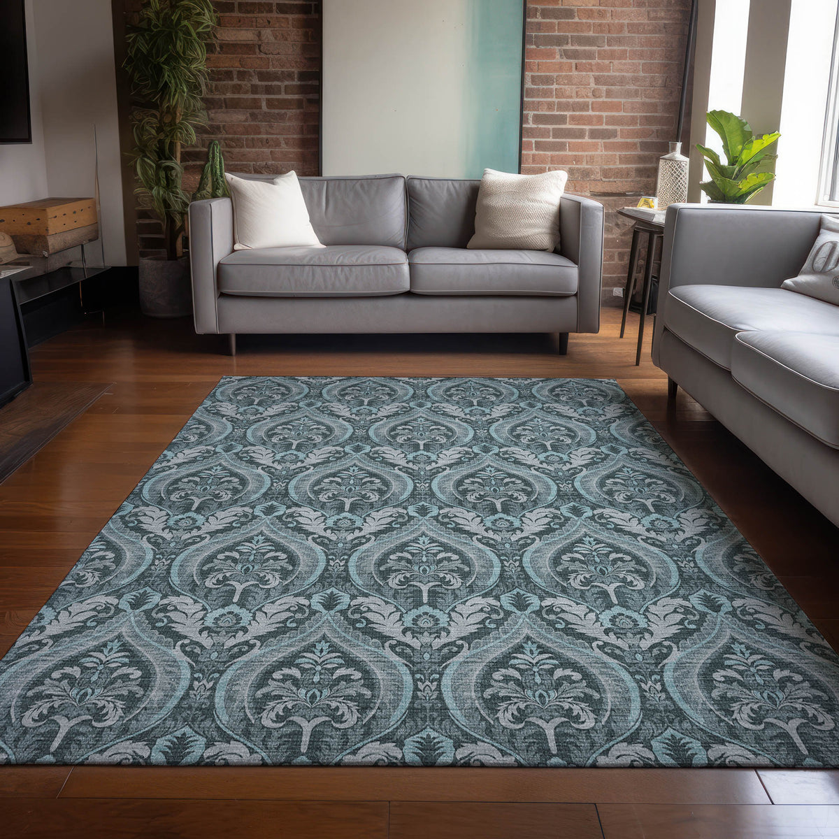 Chantille ACN572 Teal Rug