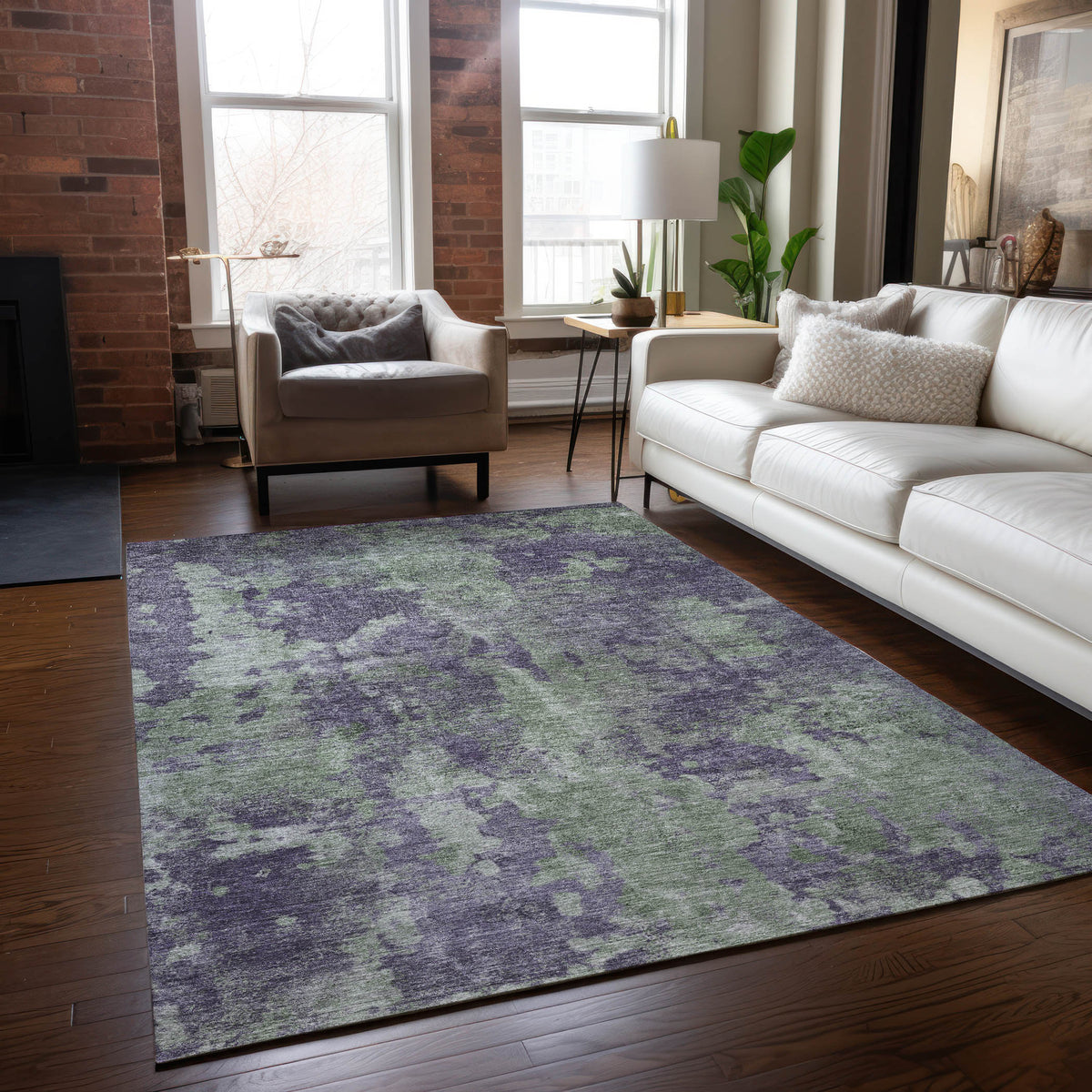 Chantille ACN573 Purple Rug