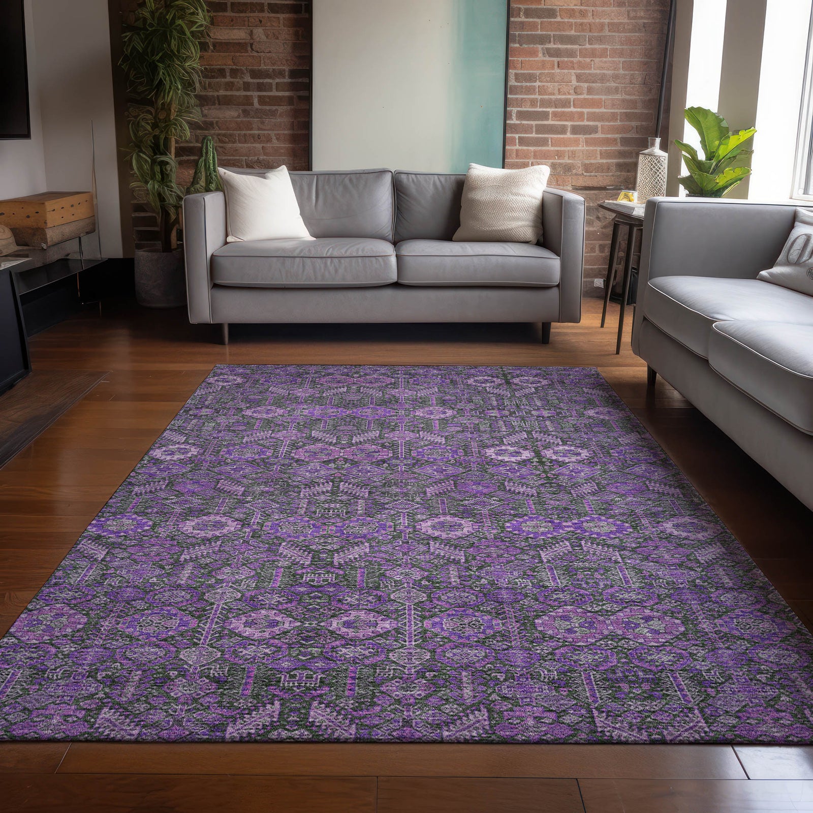 Chantille ACN574 Purple Rug