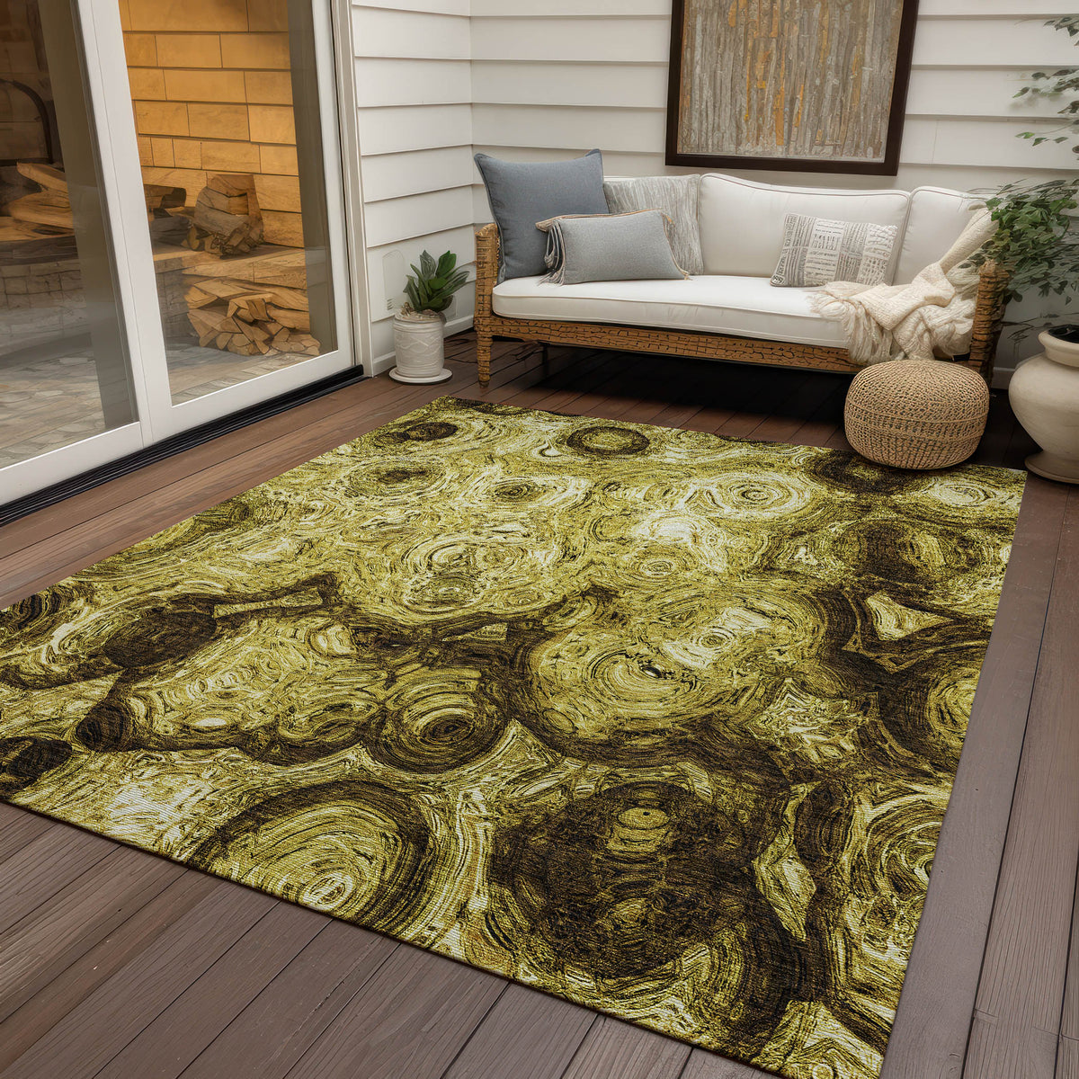 Chantille ACN579 Gold Rug