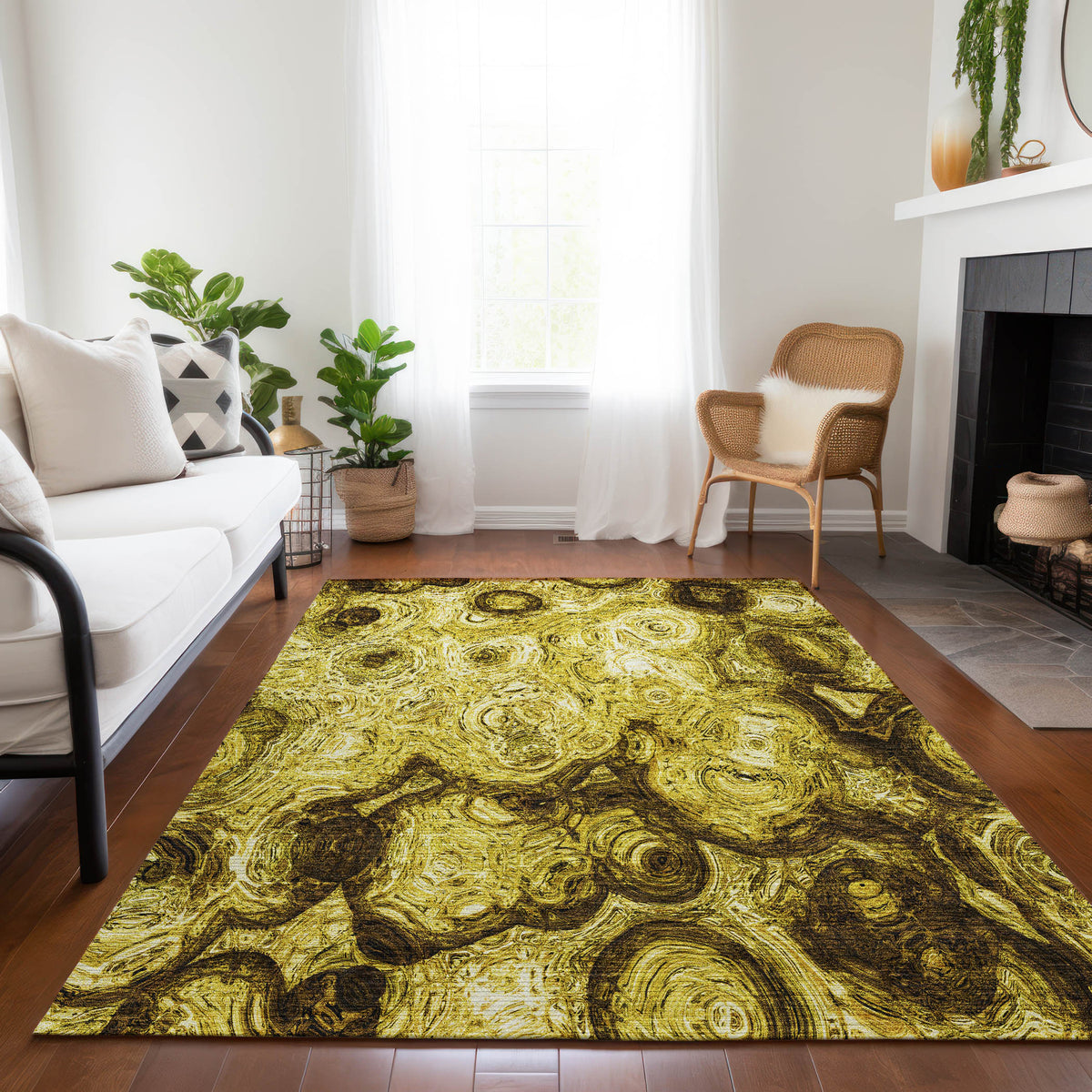 Chantille ACN579 Gold Rug