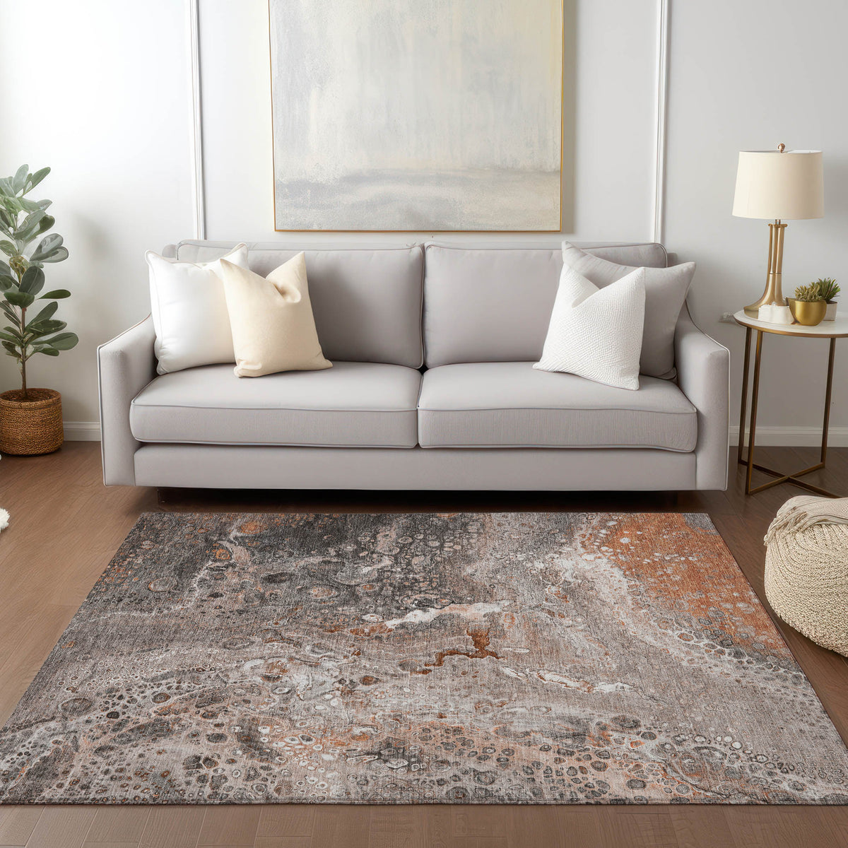 Chantille ACN588 Terracotta Rug