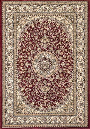 Ancient Garden 57119-1414 Red/Ivory Rug