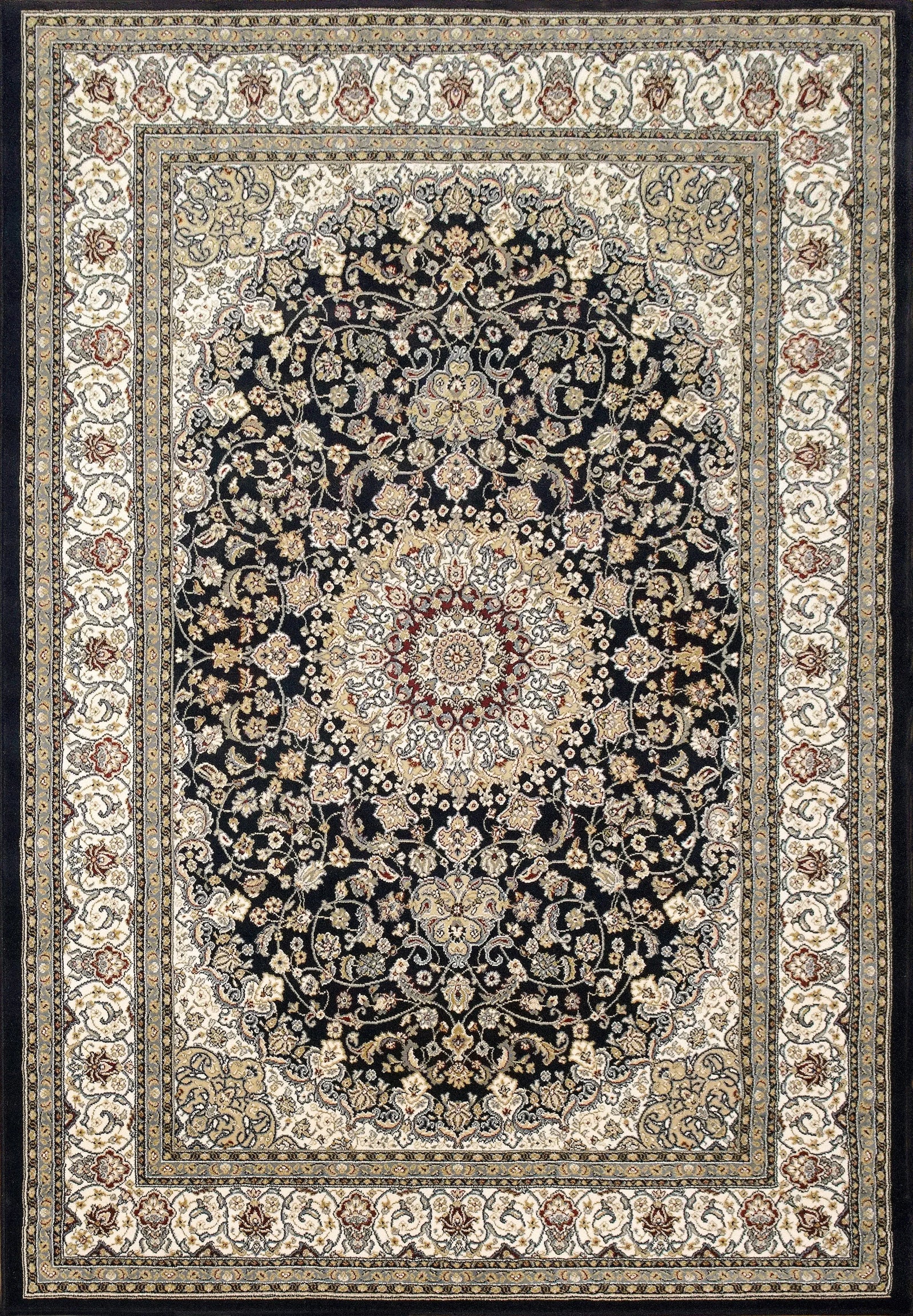 Ancient Garden 57119-3434 Blue/Ivory Rug