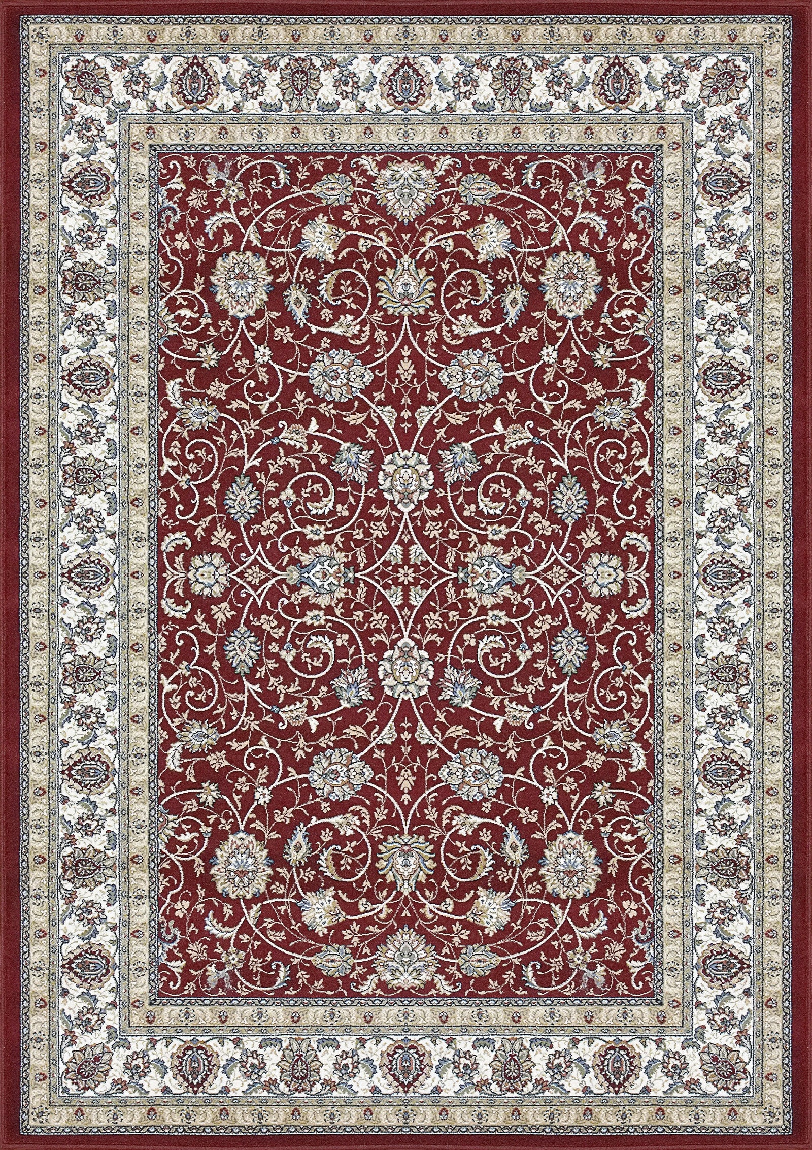 Ancient Garden 57120-1464 Red/Ivory Rug