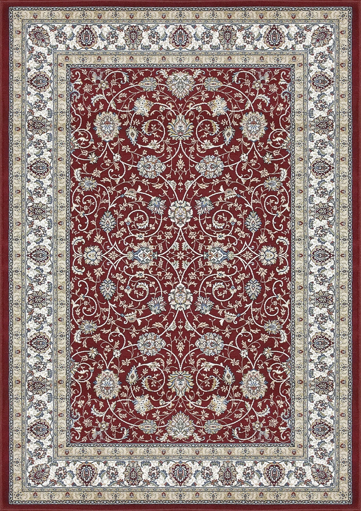 Ancient Garden 57120-1464 Red/Ivory Rug