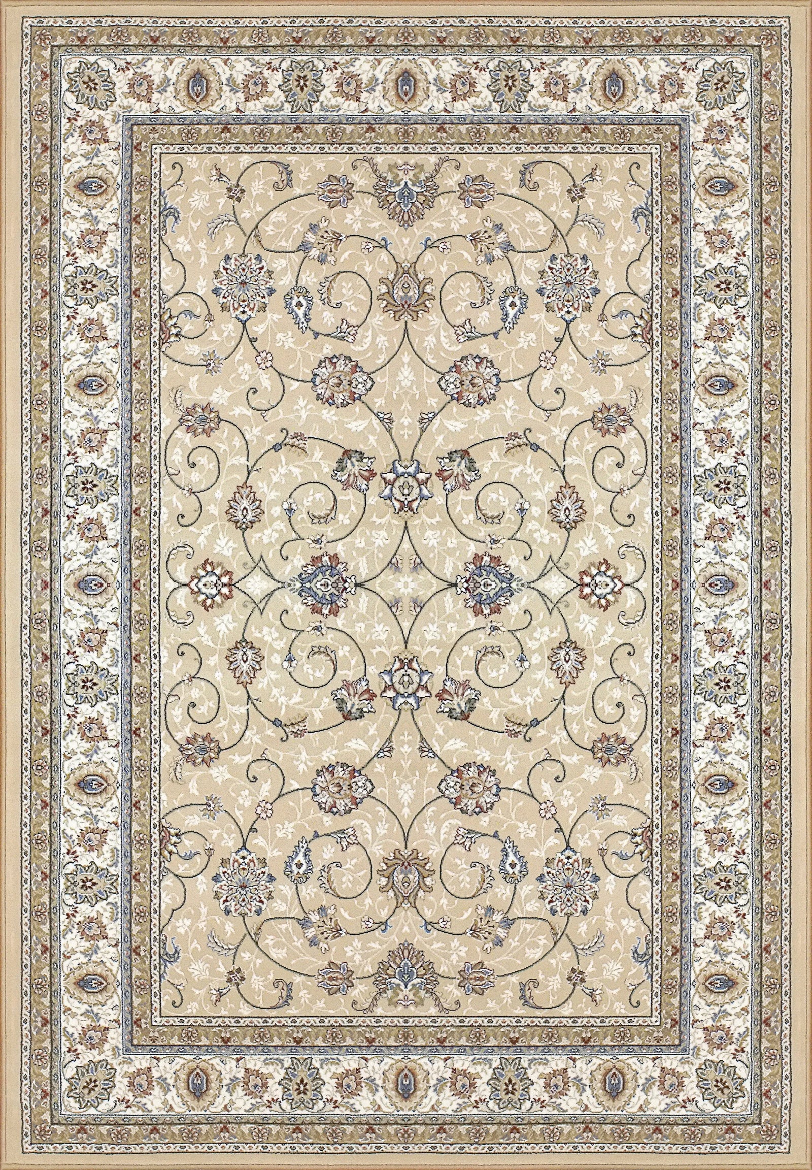Ancient Garden 57120-2464 Light Gold/Ivory Rug
