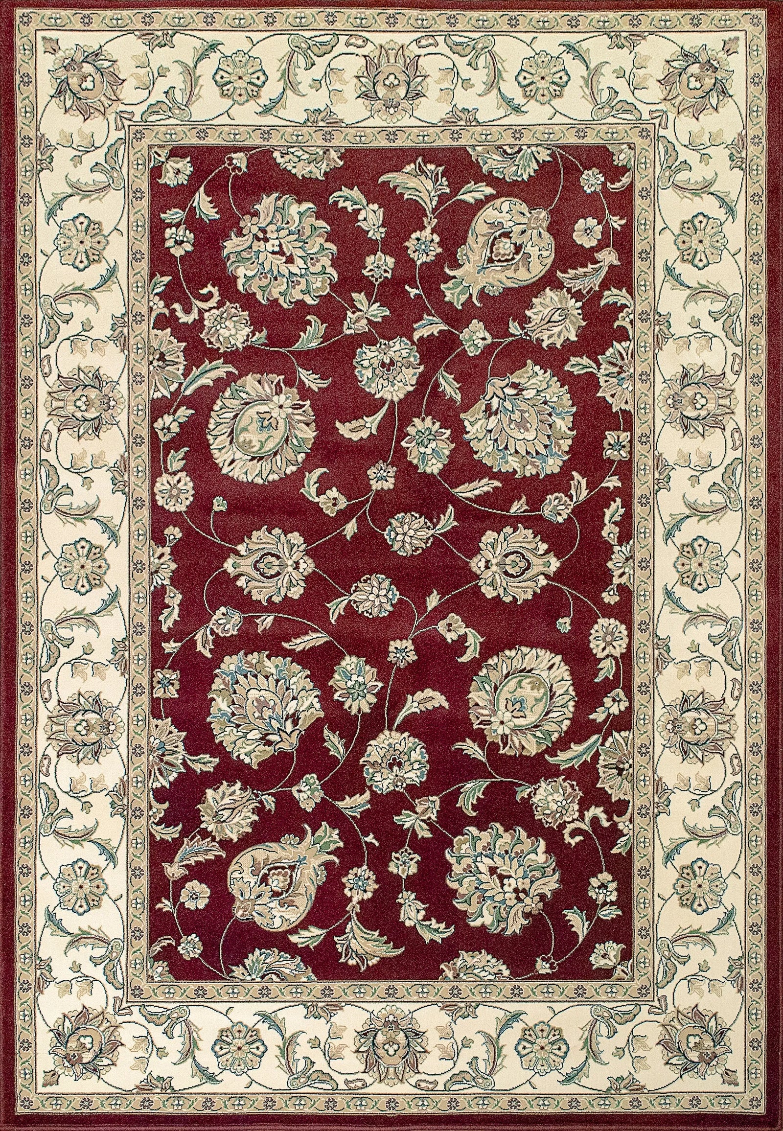 Ancient Garden 57365-1464 Red/Ivory Rug