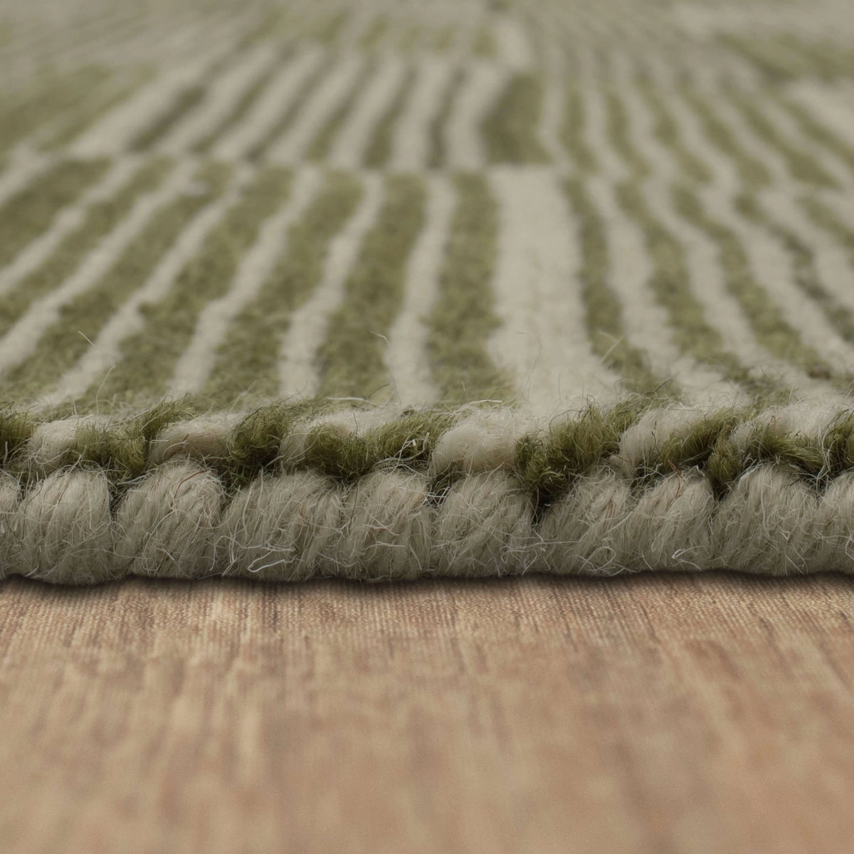 Broken Stripe Moss Rug