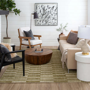 Broken Stripe Moss Rug