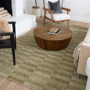 Broken Stripe Moss Rug