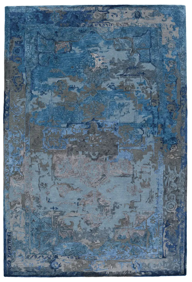 Citrine CIT17 Teal/Grey Rug