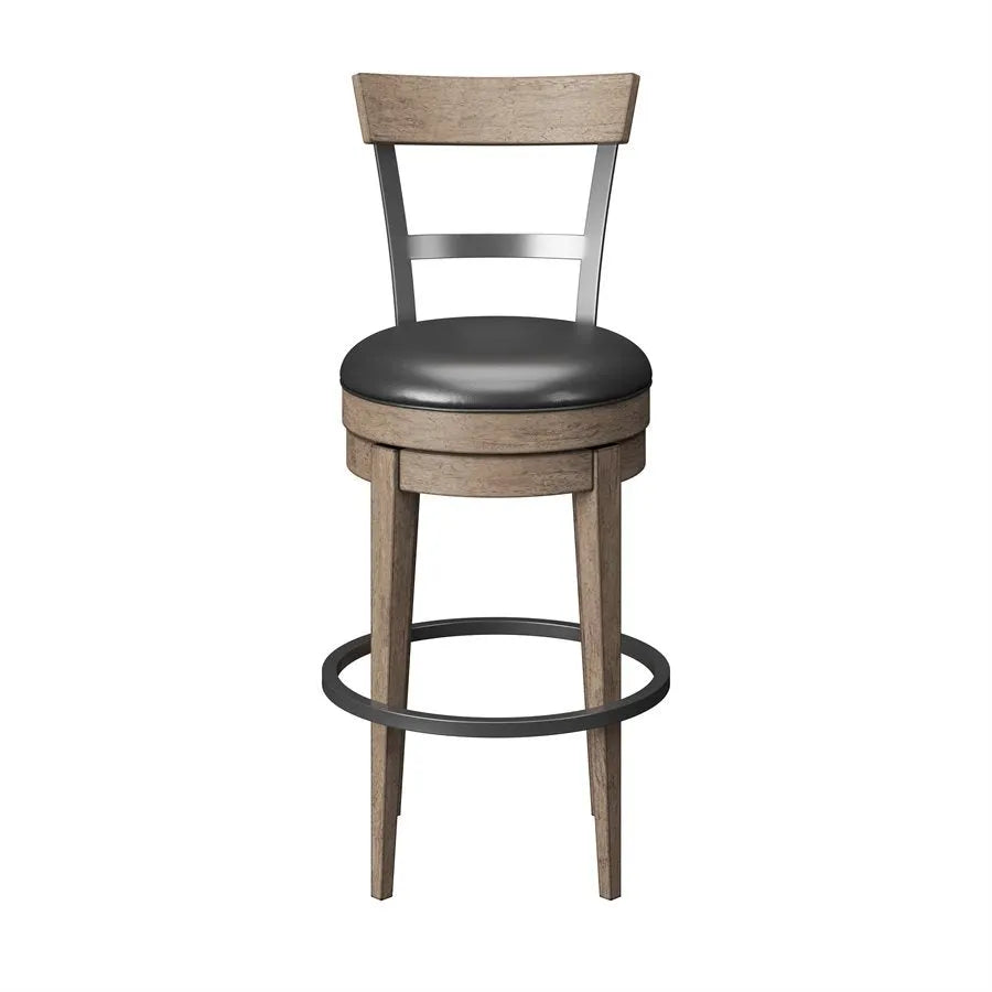 Benton Swivel Bar Stool Pecan Brown
