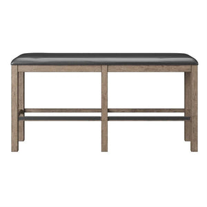 Benton 60" Bar Height Bench Pecan Brown