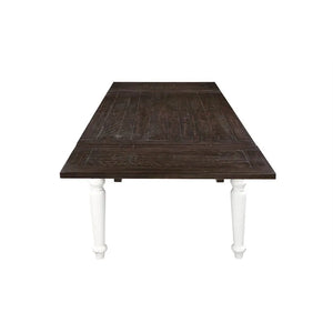Mountain Retreat Dining Table W/2 Leaves Dark Mocha & Antique White