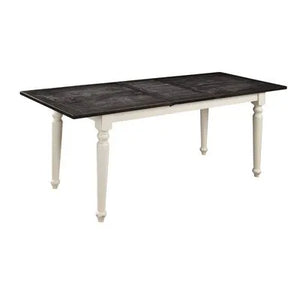Mountain Retreat Gathering Height Butterfly Leaf Dining Table Dark Mocha & Antique White