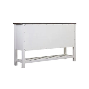 Mountain Retreat 2-Drawer Server Dark Mocha & Antique White