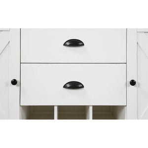 Mountain Retreat 2-Drawer Server Dark Mocha & Antique White