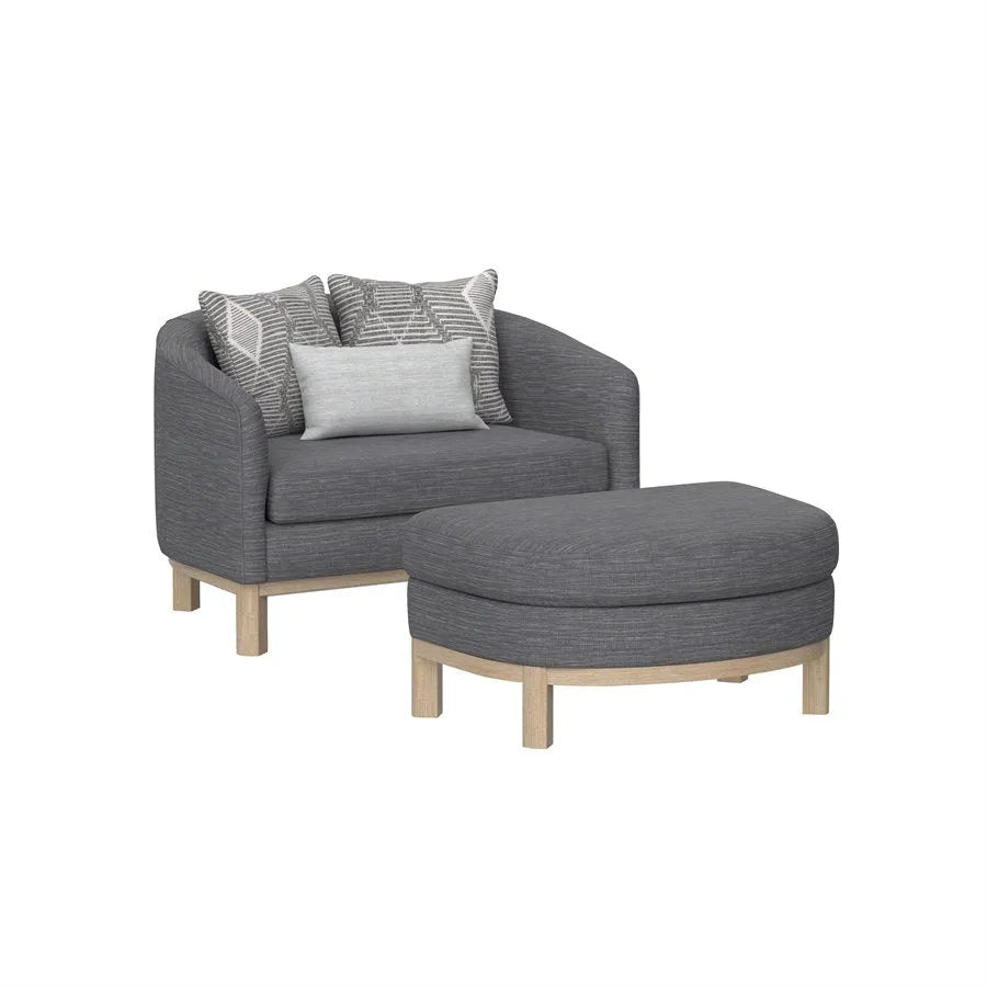 Maeve Chair And Storage Ottoman Set Thundercloud