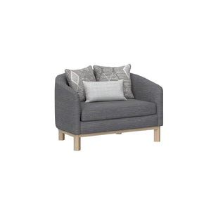 Maeve Chair And Storage Ottoman Set Thundercloud