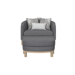 Maeve Chair And Storage Ottoman Set Thundercloud