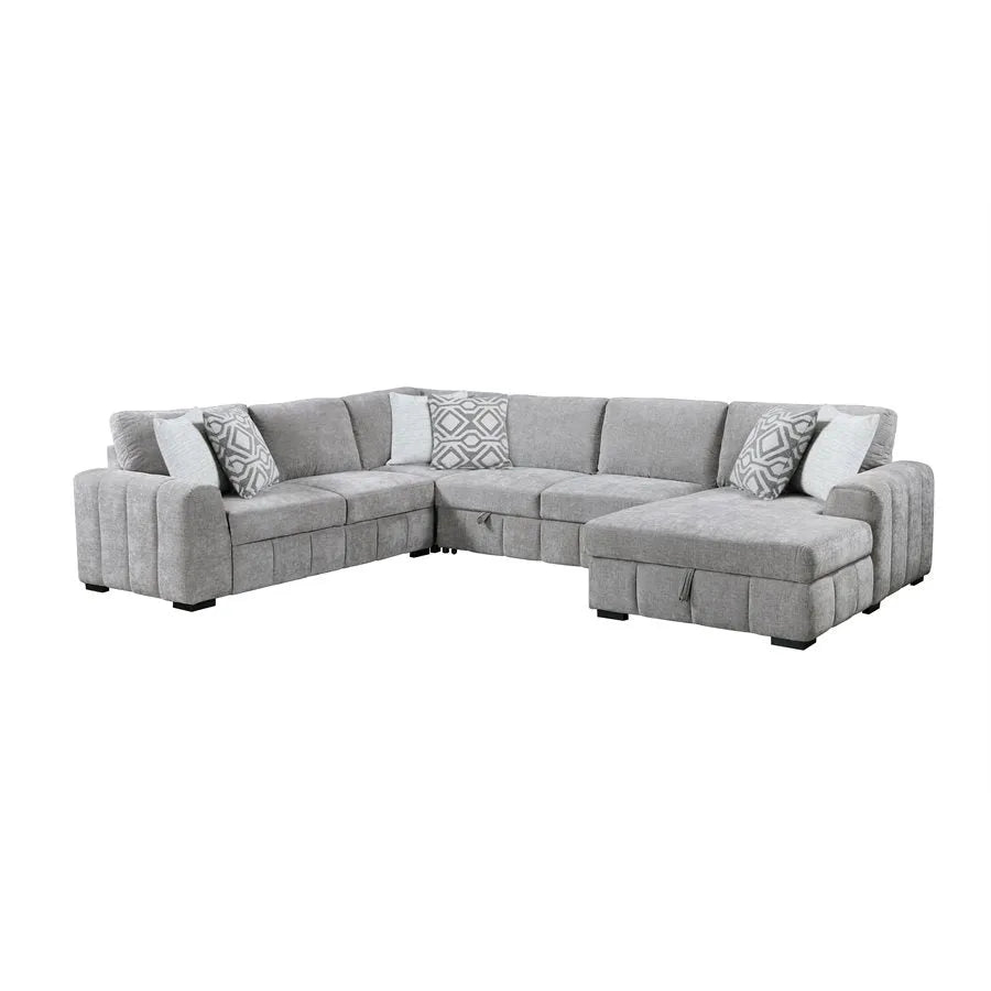 Ritchie Pop-Up Sleeper Sectional Pewter