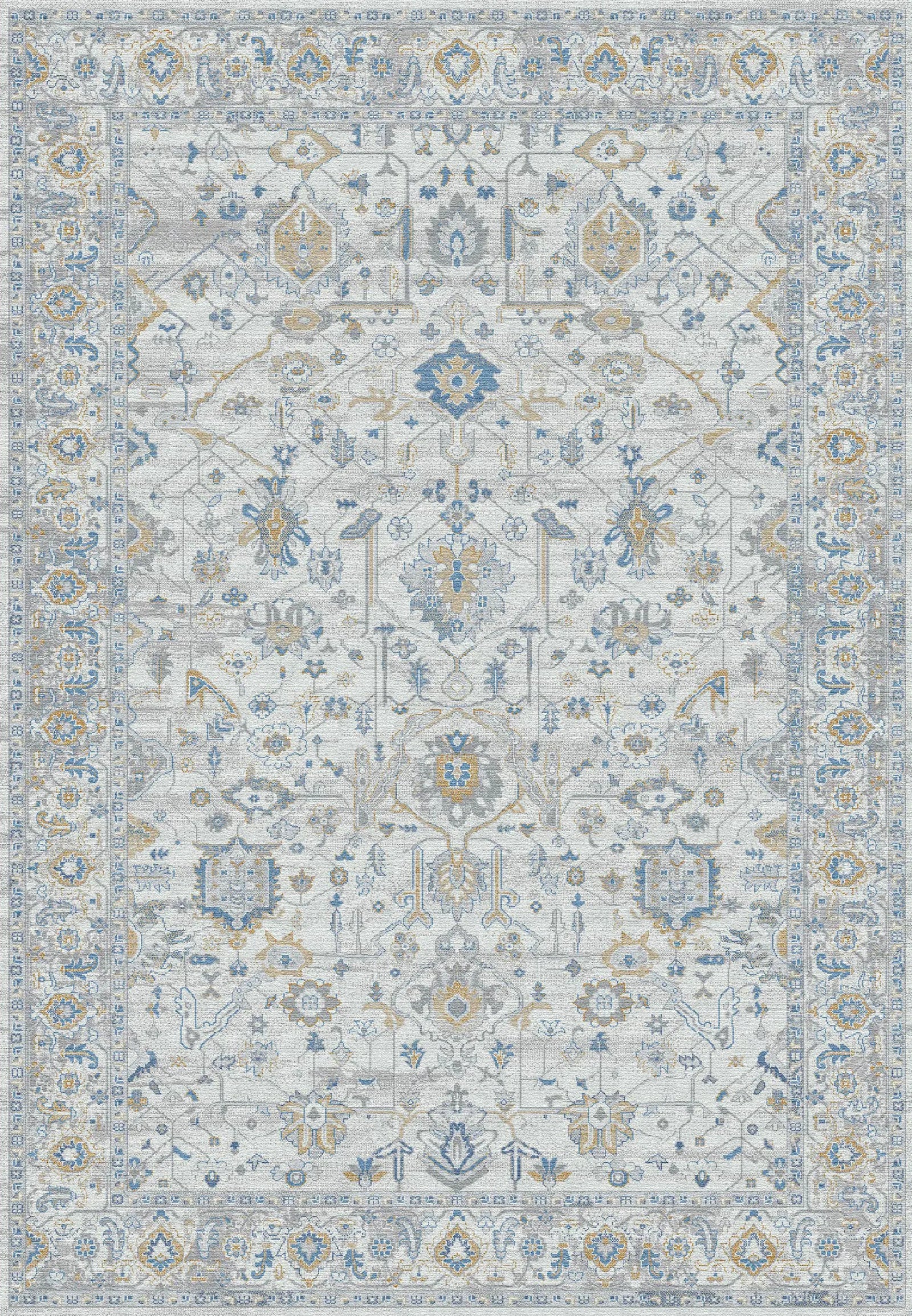 Gold 1357-897 Cream/Silver Rug