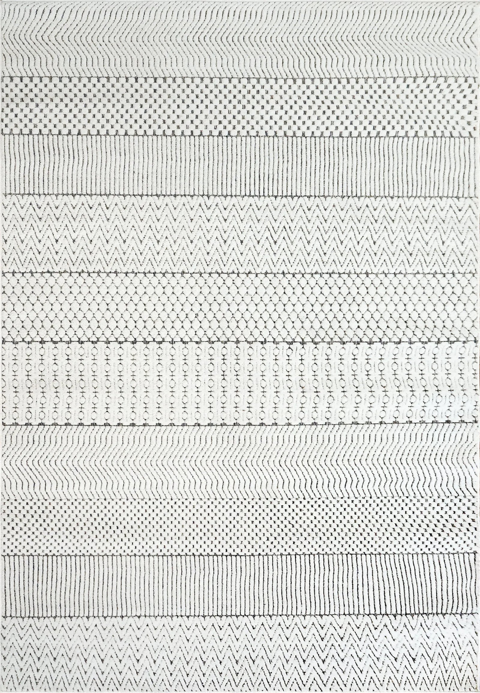 Lotus 8140-190 Ivory/Grey Rug