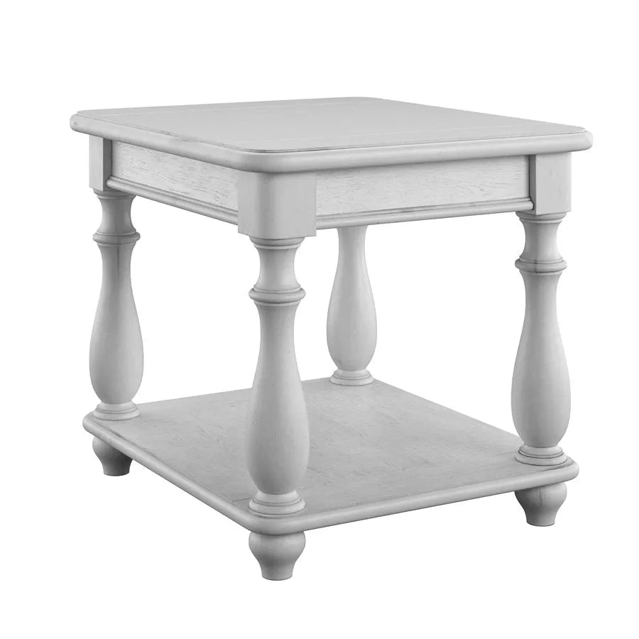 New Haven Square End Table Oyster Shell