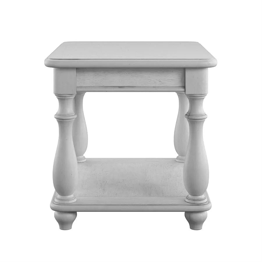 New Haven Square End Table Oyster Shell