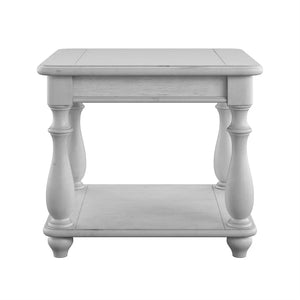 New Haven Square End Table Oyster Shell