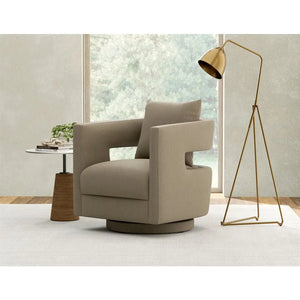 Jude Swivel Chair Dark Khaki