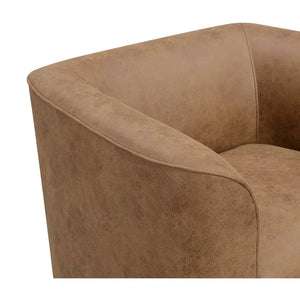 Whirlaway Swivel Accent Chair Badlands Saddle