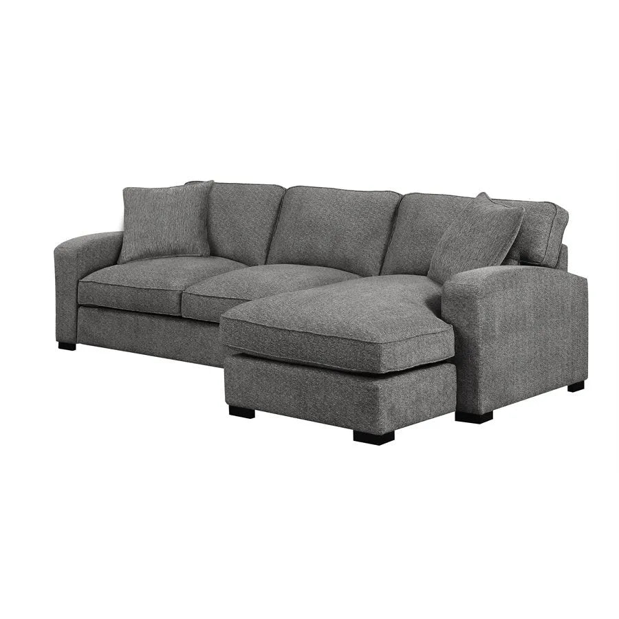 Repose Rsf Chaise Sectional Dark Gray