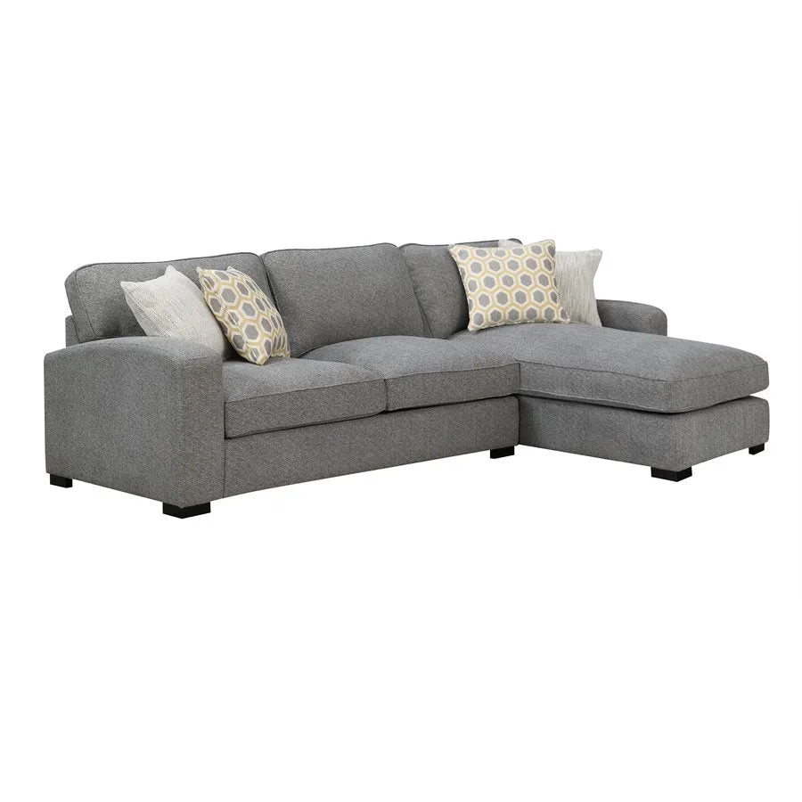 Repose Rsf Chaise Sectional Storm Gray