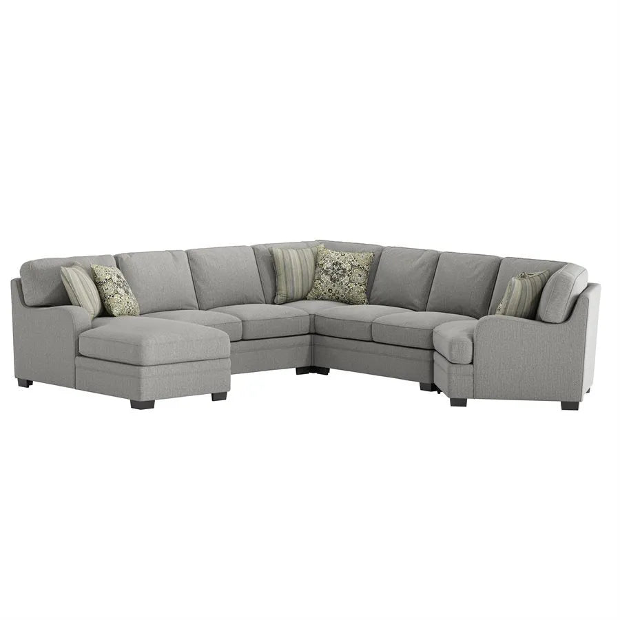 Analiese LAF Chaise 5 Piece Sectional Dove Gray