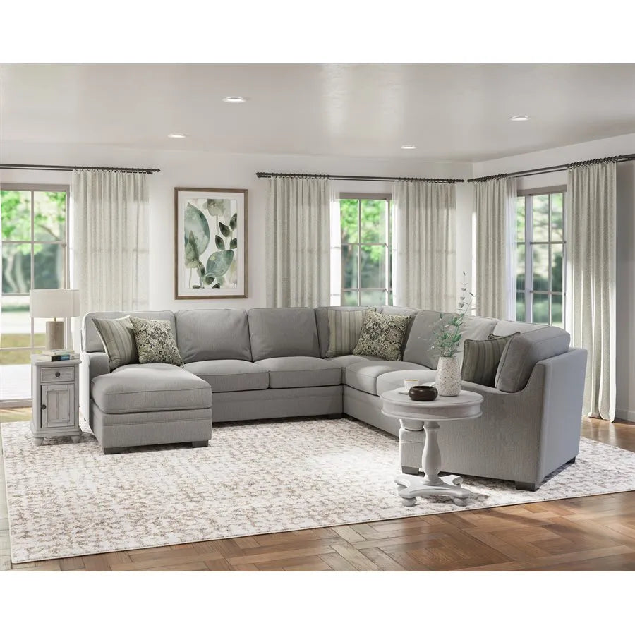 Analiese LAF Chaise 5 Piece Sectional Dove Gray