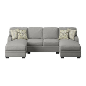 Analiese U-Shaped Sectional Dove Gray