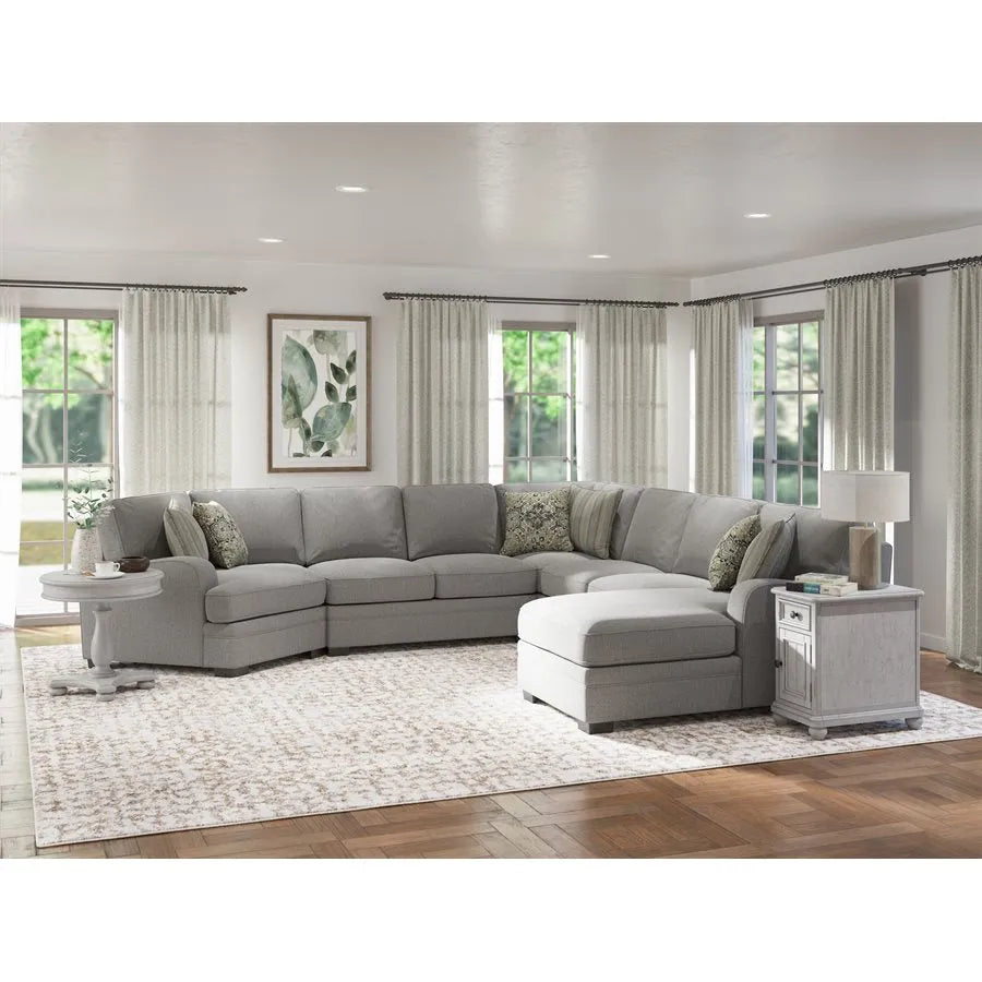 Analiese RAF Chaise 5 Piece Sectional Dove Gray
