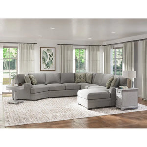Analiese RAF Chaise 5 Piece Sectional Dove Gray