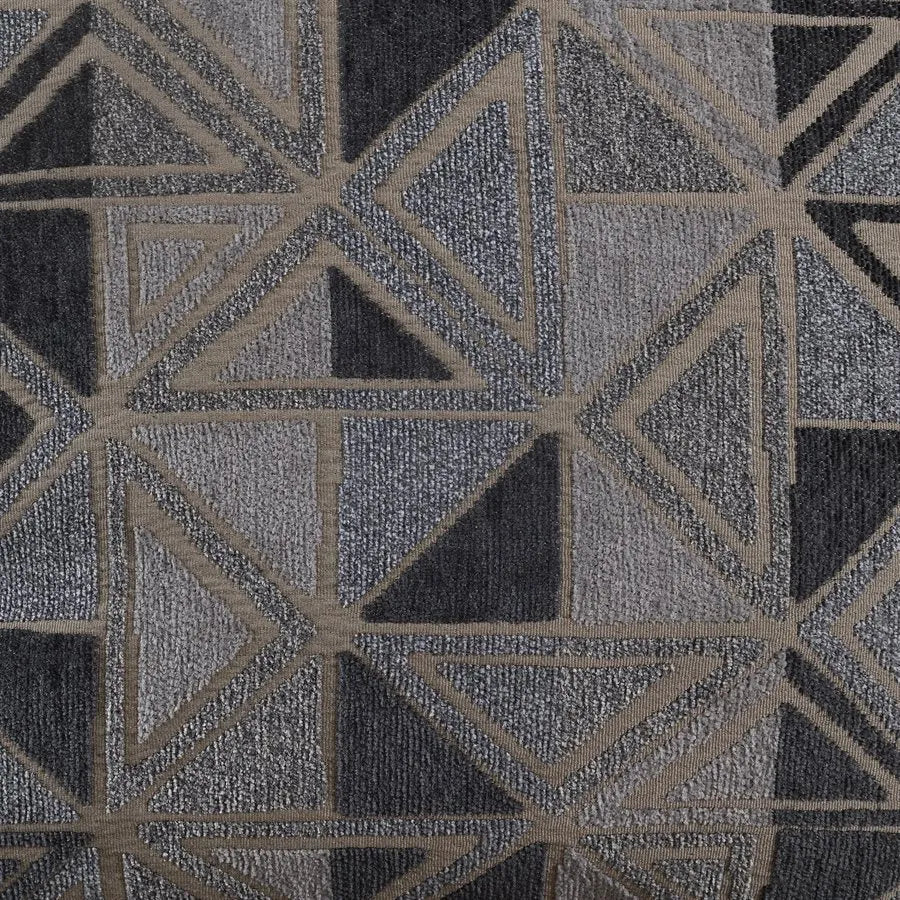 Berlin Modular 6 Piece Sectional Gray Herringbone & Sanded Microfiber