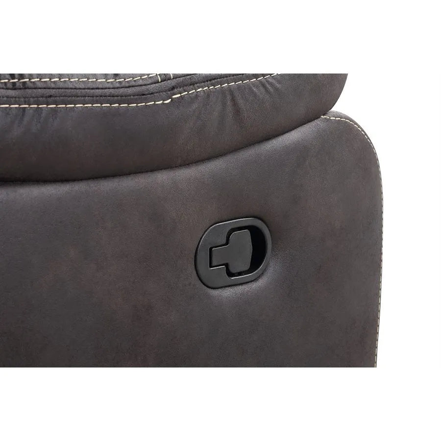 Jessie James Swivel Gliding Recliner Dark Graphite