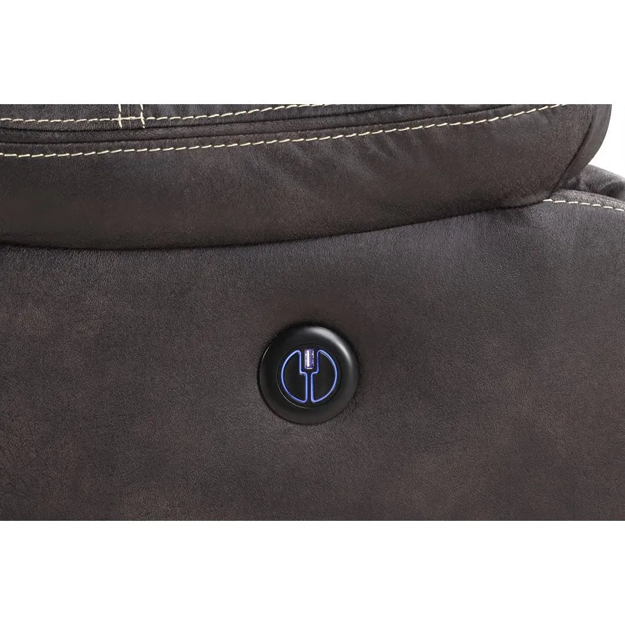 Jessie James Power Reclining Sofa Dark Graphite