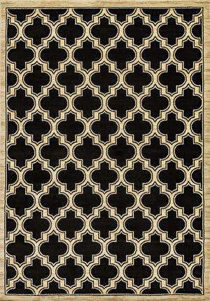 Yazd 2816-090 Black Rug