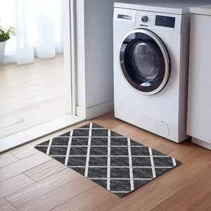York YO1 Black Rug