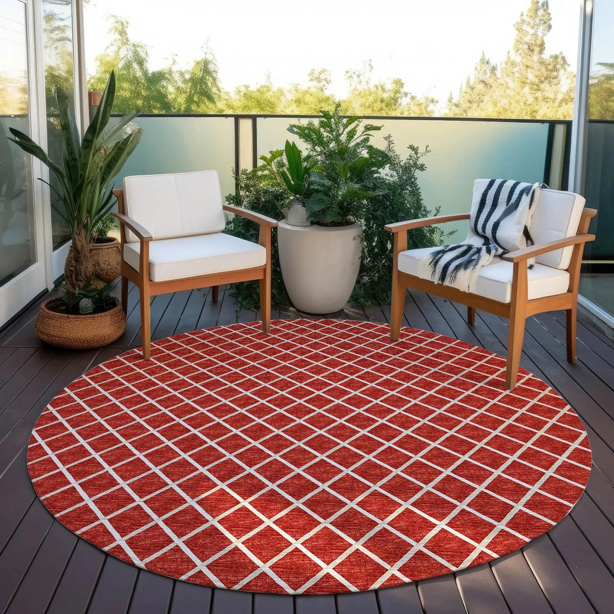 York YO1 Red Rug