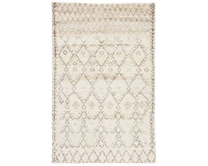 Zuri ZUI01 Zola Ivory / Brown Rug
